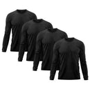 Kit 4 Camiseta Masculina Segunda Pele Proteção Solar UV Térmica Praia Manga Longa Blusa – Camisa Premium