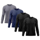 Kit 4 Camiseta Masculina Segunda Pele Proteção Solar UV Térmica Praia Manga Longa Blusa – Camisa Premium