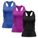 Kit 3 Regata Nadador Feminina Dry Proteção Solar UV Fitness Academia Treino Blusinha – Regatas Confortável