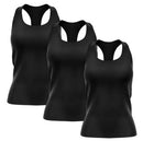 Kit 3 Regata Nadador Feminina Dry Proteção Solar UV Fitness Academia Treino Blusinha – Regatas Confortável