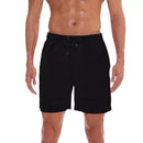 Kit Shorts Bermuda + Camiseta Fitness Corrida MASCULINA ALGODÃO 303 – Preto+Cinza Black