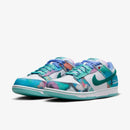 Futura Laboratories x SB Dunk Low White and Geode – Teal Confortável