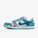 Futura Laboratories x SB Dunk Low White and Geode – Teal Confortável