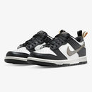 Dunk Low Black/White – Metallic Confortável