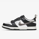 Dunk Low Black/White – Metallic Confortável
